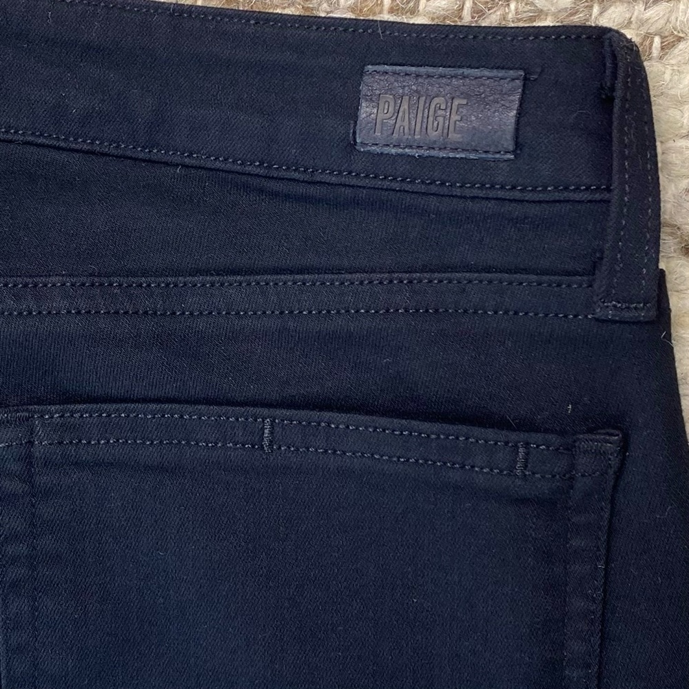 Paige Verdugo Ultra Skinny Overdye Jeans in Black, Size 30 - Picture 8 of 10
